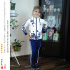 2017 Spring Baby Girls Clothes Jacket Floral Kids Hoodies+Pants Kids Tracksuit For Girls Clothing Sets Girls Sport Suit  291