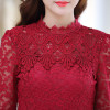 2017 Spring Autumn Women Tops Fashion Lace Blouse Long Sleeve Slim Body Floral Shirt Elegant Plus Size Lace Top blusas femininas 2017 Spring Autumn Women Tops Fashion Lace Blouse Long Sleeve Slim Body Floral Shirt Elegant Plus Size Lace Top blusas femininas