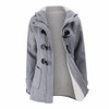 2017 Spring Autumn Women Slim fit Wool blended Mid Long Coat Thin Jacket Hooded Outwears Zipper Hoodie Overcoats Plus Size 6XL