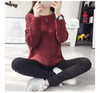 2017 Spring Autumn Winter New O-Neck Long Sleeve Solid Color Knitted Warm Sweater Female Pullovers Loose Sweater Women's Sweater 2017 Spring Autumn Winter New O-Neck Long Sleeve Solid Color Knitted Warm Sweater Female Pullovers Loose Sweater Women's Sweater