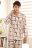 2017 Spring Autumn Winter Men 100% Cotton Pajamas Sets of Sleep Top & Pants Male Casual Home Clothing & Sleepwear Plus Size 3XL