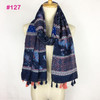 2017 Spring Autumn New Design Ethnic Style Voile Cotton Women Thin Long Shawl Scarf Woman Big Size Pashminas Wrap Hijab