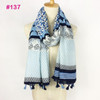 2017 Spring Autumn New Design Ethnic Style Voile Cotton Women Thin Long Shawl Scarf Woman Big Size Pashminas Wrap Hijab
