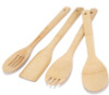 Free Shipping 2017 New Arrival 6 Pieces Bamboo Spoon Spatula Mixing Set Eco-Friendly Utensil Kitchen Wooden Cooking Tool