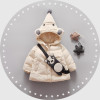 Warm Winter Baby Girls Parkas Cute Cartoons Hooded Plus Cotton Thicken Jackets Coat Outerwear Snow Wear Casaco+Lovely bags