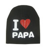 Warm Winter Autumn Newborn Crochet Baby Hat Girl Boy Cap Children Beanie Infant Cotton knitted toddlers I love papa mama print