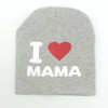Warm Winter Autumn Newborn Crochet Baby Hat Girl Boy Cap Children Beanie Infant Cotton knitted toddlers I love papa mama print