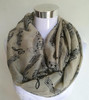 Free Shipping 2016 New Fashion White Burgundy Navy Music Note Sheet Music Piano Notes Script Print Scarves Infinity Scarf