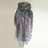 Free Shipping 2016 New Fashion White Burgundy Navy Music Note Sheet Music Piano Notes Script Print Scarves Infinity Scarf