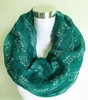 Free Shipping 2016 New Fashion White Burgundy Navy Music Note Sheet Music Piano Notes Script Print Scarves Infinity Scarf