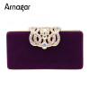 Arnagar evening clutch bags with crystals ladies evening clutch purses Women day clutches party bags women shoulder tote bags