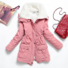 New 2016 Winter Coat Women Slim Plus Size Outwear Medium-Long Wadded Jacket Thick Hooded Cotton Wadded Warm Cotton Parkas