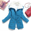 New 2016 Winter Coat Women Slim Plus Size Outwear Medium-Long Wadded Jacket Thick Hooded Cotton Wadded Warm Cotton Parkas