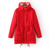 New 2016 Winter Coat Women Slim Plus Size Outwear Medium-Long Wadded Jacket Thick Hooded Cotton Wadded Warm Cotton Parkas