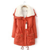 New 2016 Winter Coat Women Slim Plus Size Outwear Medium-Long Wadded Jacket Thick Hooded Cotton Wadded Warm Cotton Parkas
