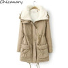 New 2016 Winter Cotton Coat Women Slim Outwear Medium-Long Wadded Jacket Thick Hooded Cotton Wadded Warm Cotton Parka Plus Size