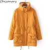 New 2016 Winter Cotton Coat Women Slim Outwear Medium-Long Wadded Jacket Thick Hooded Cotton Wadded Warm Cotton Parka Plus Size
