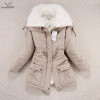 New 2016 Winter Coat Women Slim Plus Size Outwear Medium-Long Wadded Jacket Thick Hooded Cotton Wadded Warm  Cotton Parkas