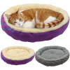 AINOLWAY Warm Cat House Round Bed Fodable Dog Sleeping Mat