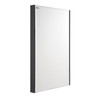 20" Slim Frame Bathroom Vanity Mirror, Wall Mount, Grey, Serie Dune/Solco by VALENZUELA