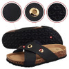 VLLY Women's Cork Sandals Slip-On Suede Slides