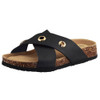 VLLY Women's Cork Sandals Slip-On Suede Slides