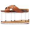 VLLY Women's Cork Sandals Slip-On Suede Slides