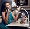 Clamp-On LED Selfie Ring Light with Cell Phone Holder