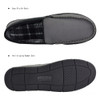 Men's Leather Casual Pile Lined Microsuede Indoor Outdoor Slip On Moccasin Slippers