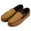 Men's Leather Casual Pile Lined Microsuede Indoor Outdoor Slip On Moccasin Slippers