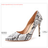 WETKISS Autumn Snake Skin Pu Pumps Women Stiletto Heel High Pumps Pointed Toe Shoes Female Shallow Party Shoes Ladies 2019 New