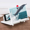Folding Adjustable 3D Phone Screen Magnifier HD Non Slip with Bracket