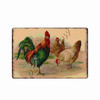 Happy Chickens Lay More Eggs Metal Sign