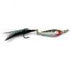 LEO Mini Metal Fishing Lure with Feather Lifelike 3D Eye Artificial Fish Hard Bait 2.5cm 6.4g LB003