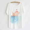 Thin Plus Size Batwing Sleeve T-Shirt