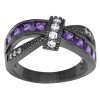 Black Gold Filled Bowknot Rings