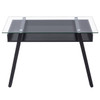 Modern Glass Top Computer Desk PC Laptop