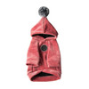 Warm Winter Dog Coat with Pom Pom Hood