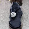 Warm Winter Dog Coat with Pom Pom Hood