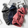 Warm Winter Dog Coat with Pom Pom Hood