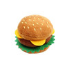 Plush Hamburger Dog Toy