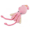 Plush Dog Squid Toy with Squeaker
