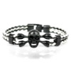 Leather Skull Charm Friendship Bracelets