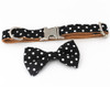 Polka Dot Bowtie Collar and Leash Set