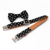 Polka Dot Bowtie Collar and Leash Set