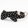 Polka Dot Bowtie Collar and Leash Set
