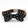 Polka Dot Bowtie Collar and Leash Set