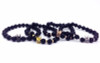 Crown Charms Natural Agate Stone Beads Bracelets