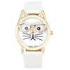 CAT With Glasses Analog Quartz Dial Wrist Watch For Women