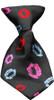 Dog Neck Tie Red Leopard